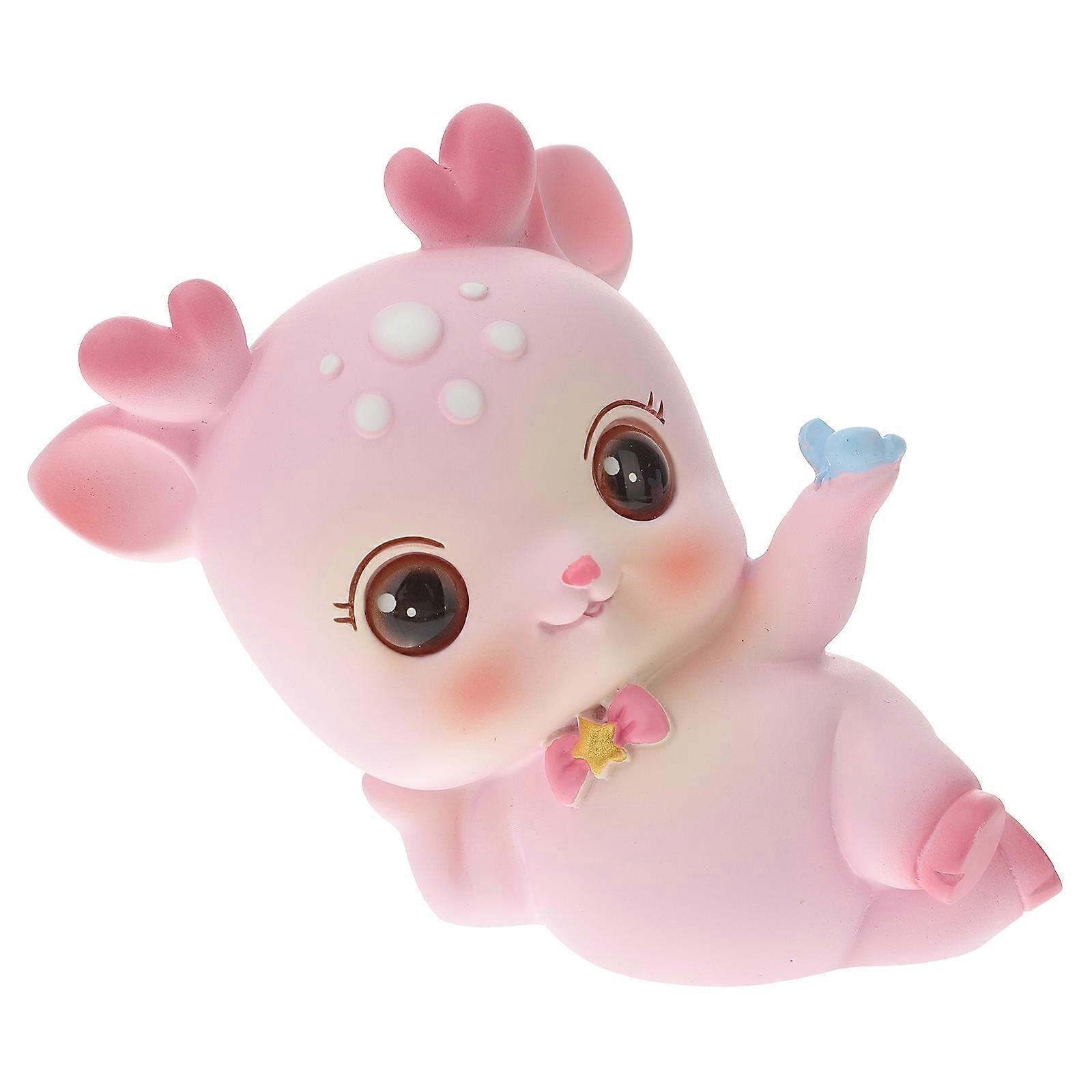 Cute Resin Deer Figurines for Home, Office, or Car – Adorable Tabletop Decor to Create a Cozy Atmosphere on Shelves, Cabinets, and Desktops – Perfect