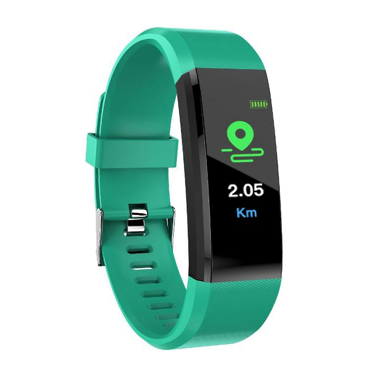 Cyan Smart Bracelet with Heart Rate & Blood Pressure Monitoring, Sports Tracking, Touch Control