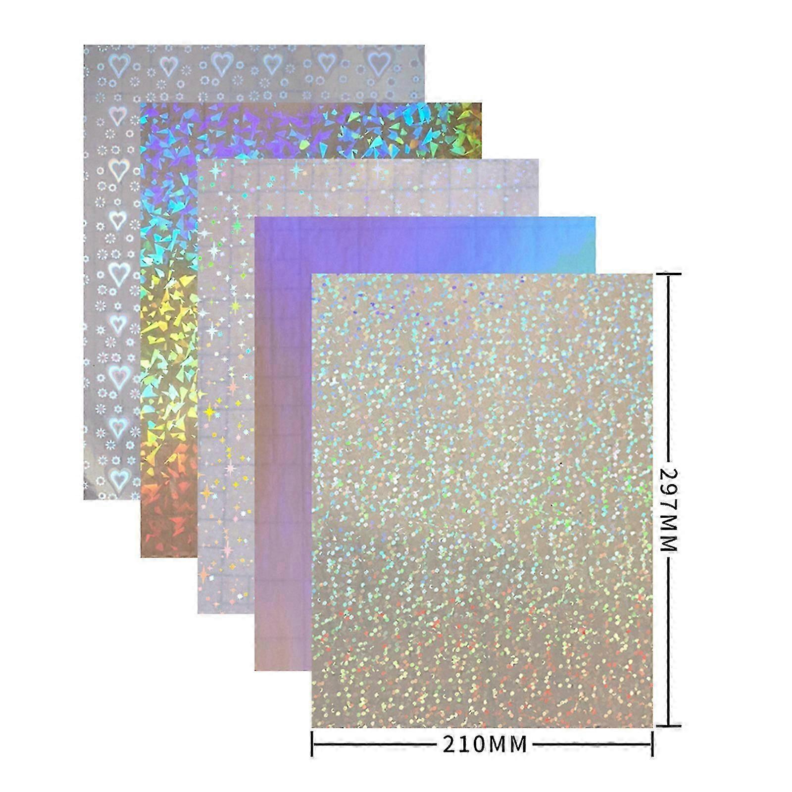 Holografinen tarrapaperi kirkas A4-tarra, paperi itseliimautuva vedenpitävä läpinäkyvä kalvo valokuvapaperikuvalle
