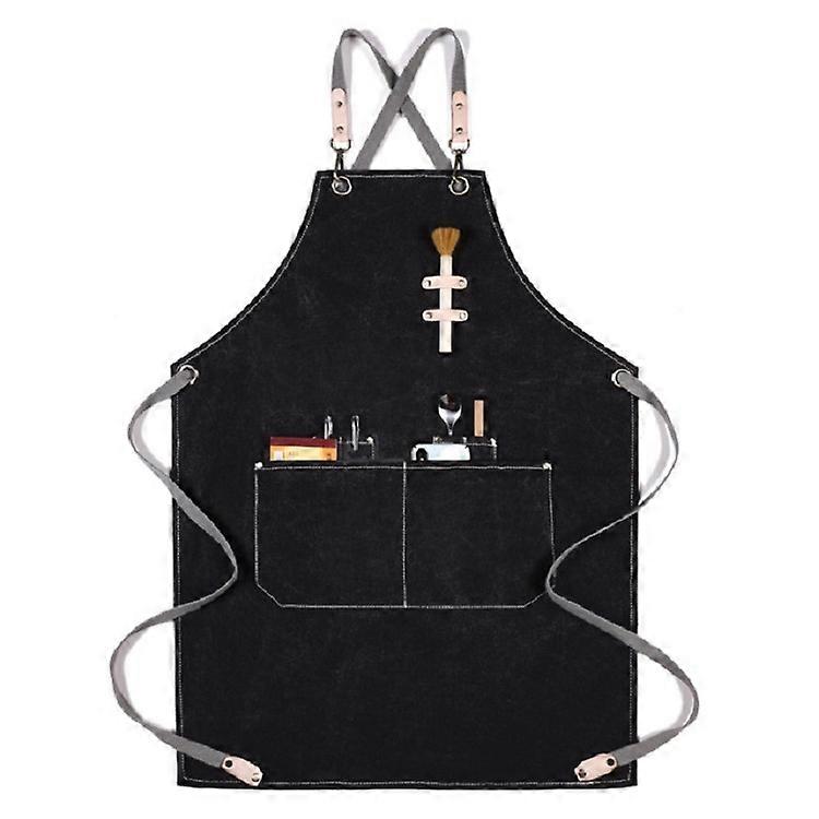 Barbecue Cooking Bartender Antifouling Thick Canvas Apron