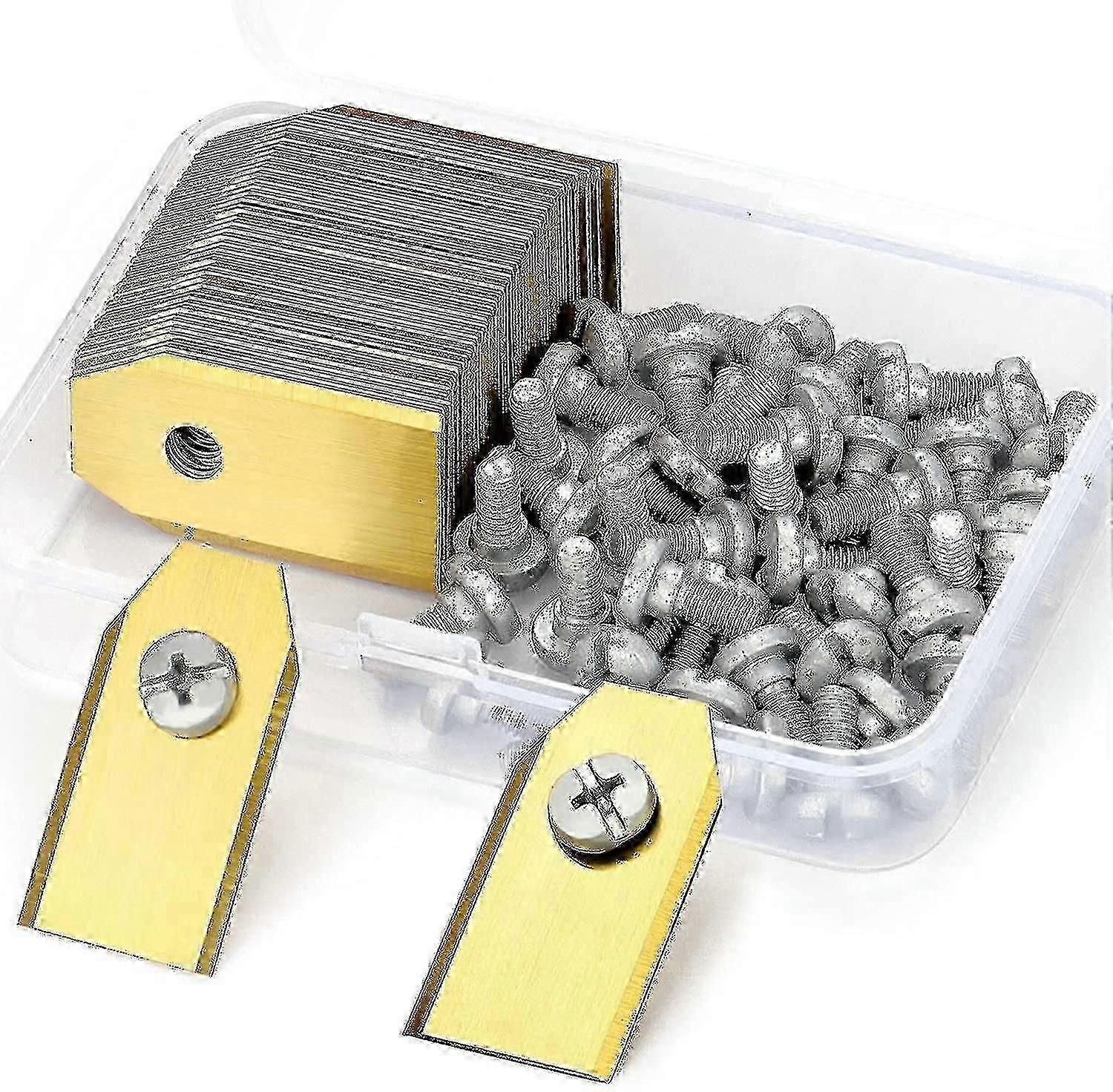 45 reservebytteblader for Husqvarna / Automower / Gardena / Yardforce robotgressklipper, knivblader i titan - reserveblader(3g - 0,75mm)
