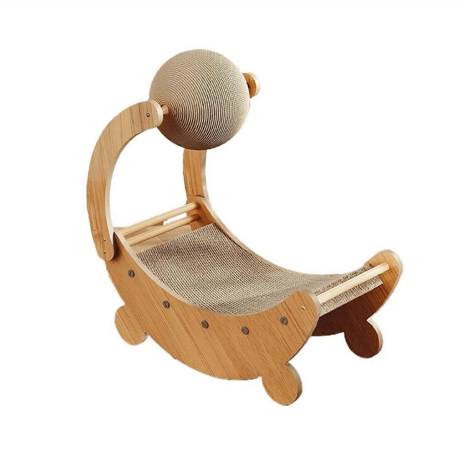 Cat Scratching Board Large Sisal Toy with Ball Vertical Thickened Corrugated Cardboard Cat Scratch Mat Furniture Protector