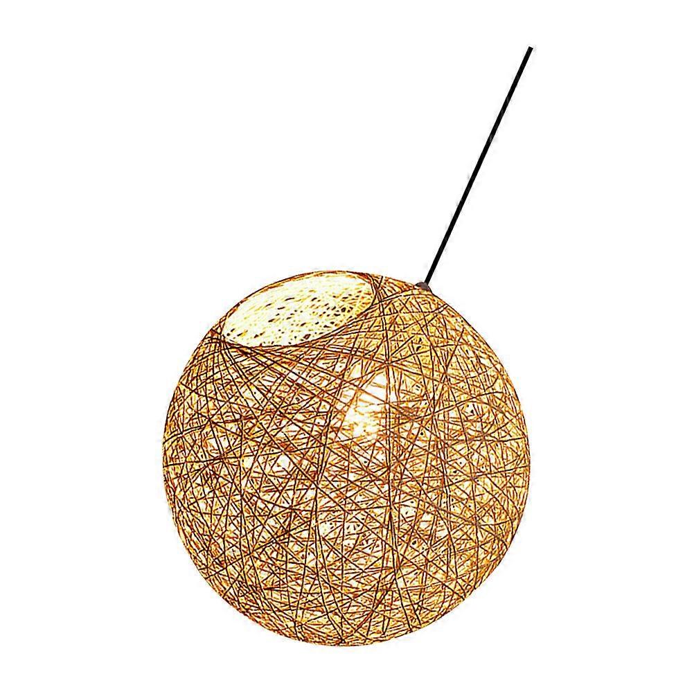Brown Plastic Hanging Lamp for Home Lighting with Durable Material and Warm Decorative Style 1pc
