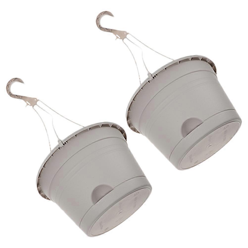 Here's a refined and appealing product description for your **2pcs Hanging Planters For Indoor Plants**:

 

**2 Pack Grey Hanging Planters for