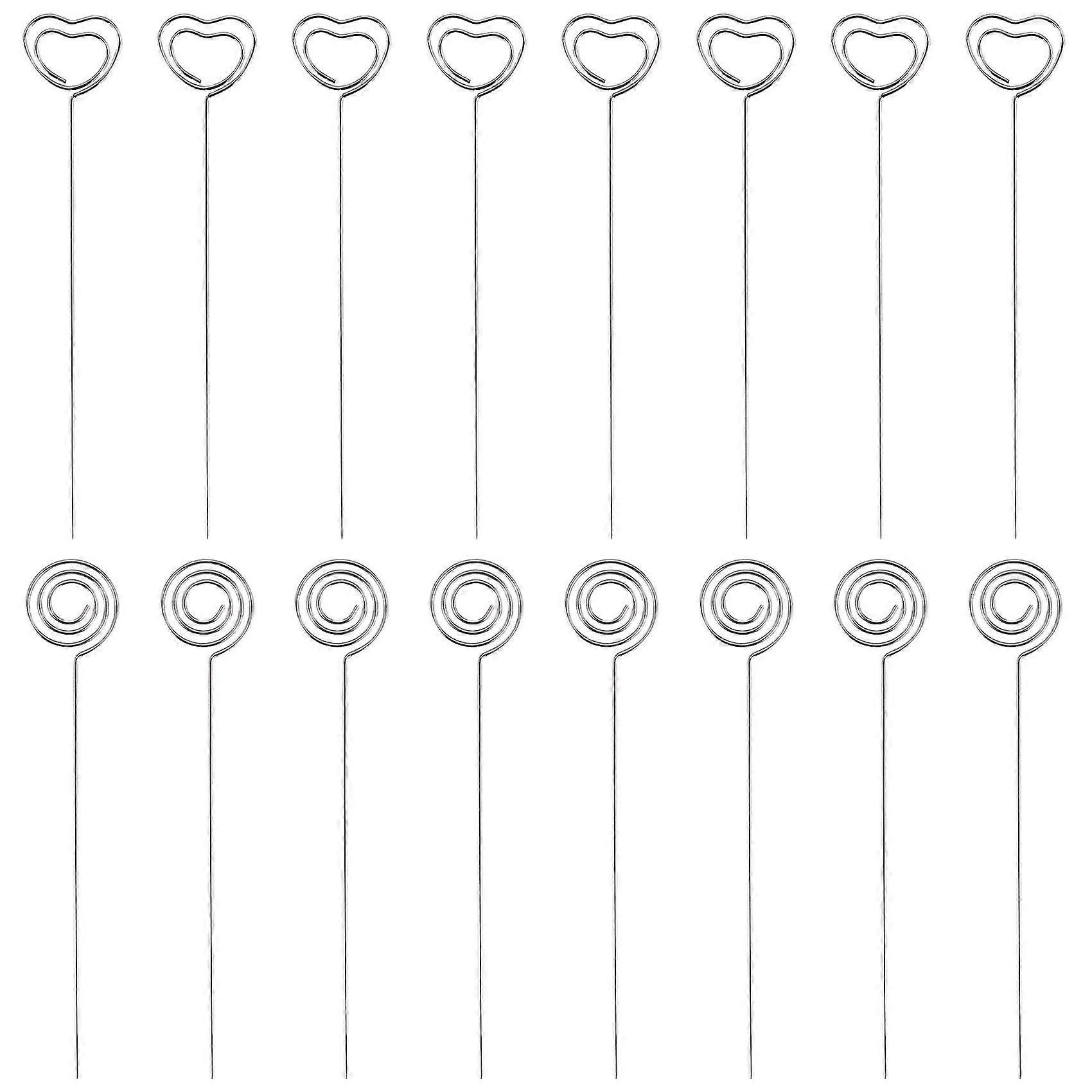 60 חתיכות חוטי מתכת קליפ תזכיר פתק מחזיקי כרטיסים מספר טבלה קליפ עמדת צילום למסיבת חתונה