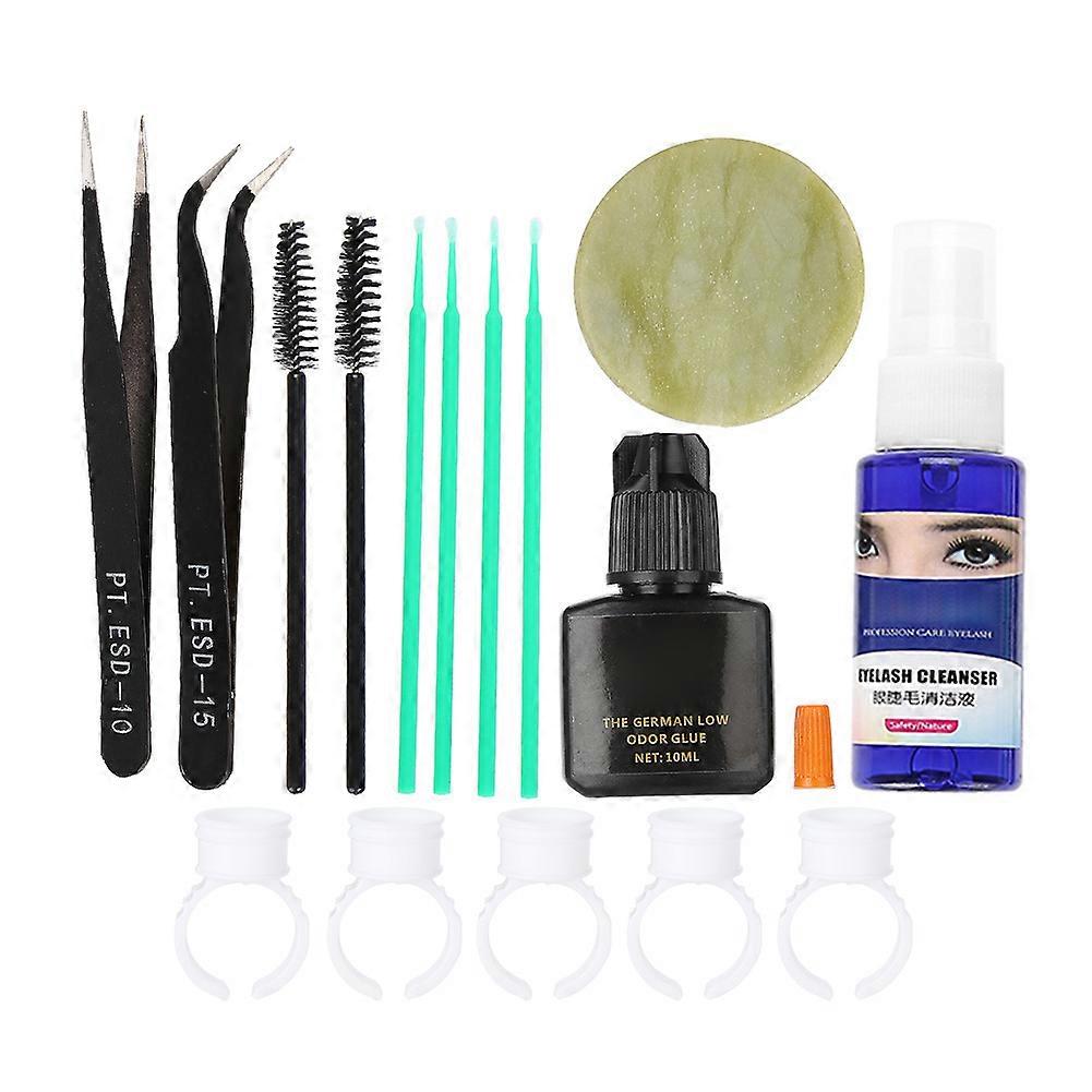Professional False Eyelashes Extension Kit Eyelashes Grafting Tool Eyelash Tweezer Brush Set