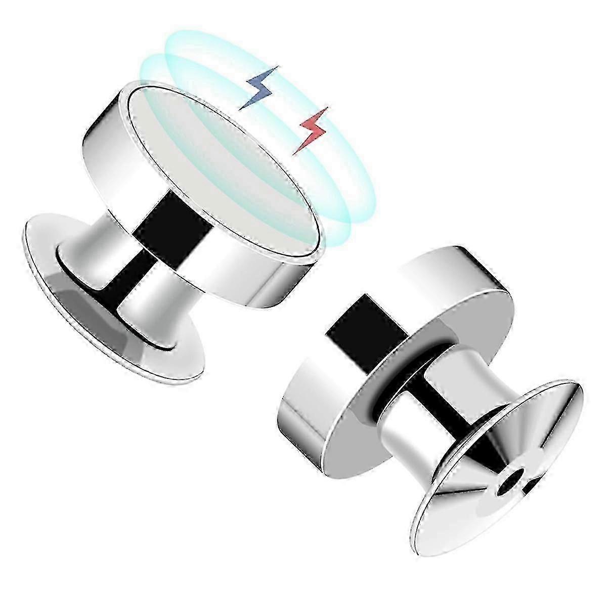 50 Pieces Magnetic Pin Backs compatible with Enamel Pins,Silver Locking Pin Clip Locks, Great Pin Collectors Gi