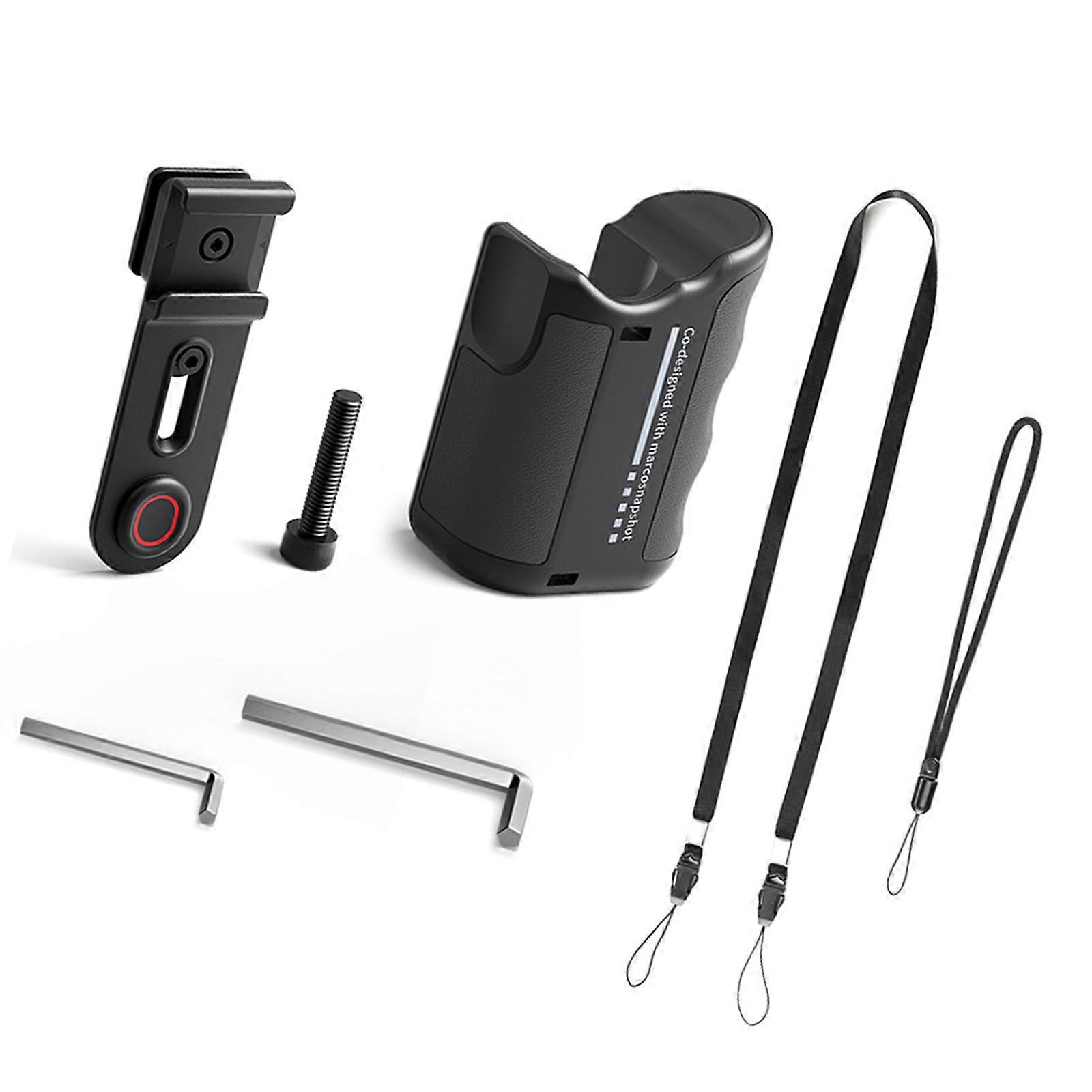 Adjustable Street Grip Vlog Holder Quick Release Shutter Button Plastic Action Camera Grip Handle for Action Camera Multicolor