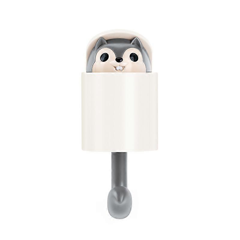 Creative Squirrel Hooks Wall Mounted Adhesive Utility Hooks Door Back Storage