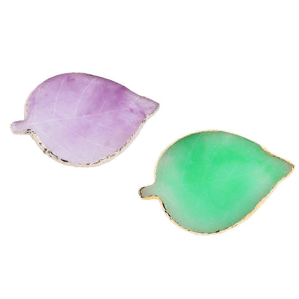 Nail Art Display Trays for Manicure with Resin Material Assorted Color 2Pcs