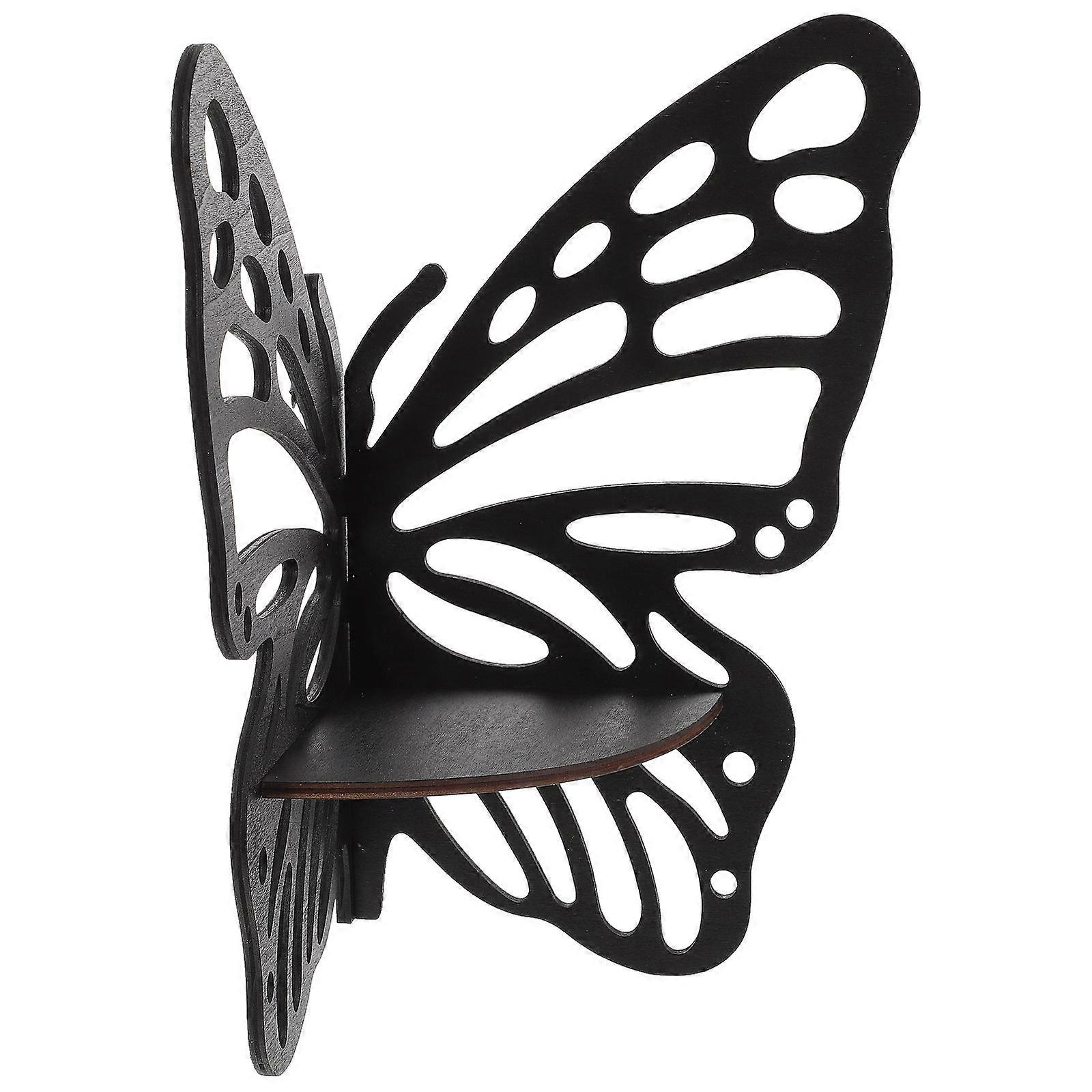 Butterfly Corner Shelf Wall Display Rack Crystal Wall Mounted Shelf