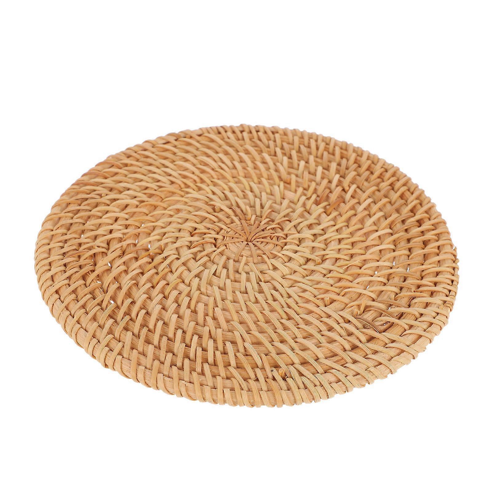 Here's a refined and engaging product description based on your input:
**1pc Woven Placemat – Round, Heat Resistant Dining Table Mat for Teacups,