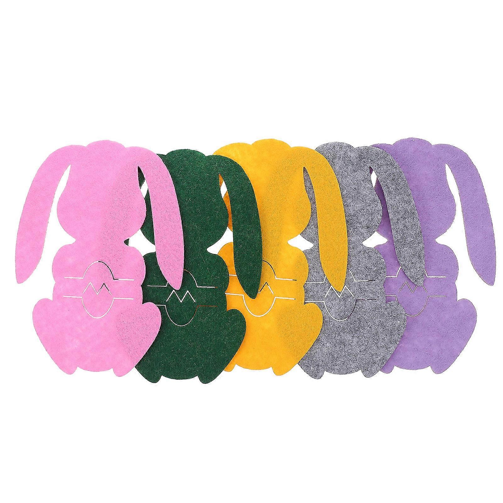 Tableware Pouch Bunny Ears Shape Storage Bag Compact Design Event Organizers 15X11CM 20Pcs
