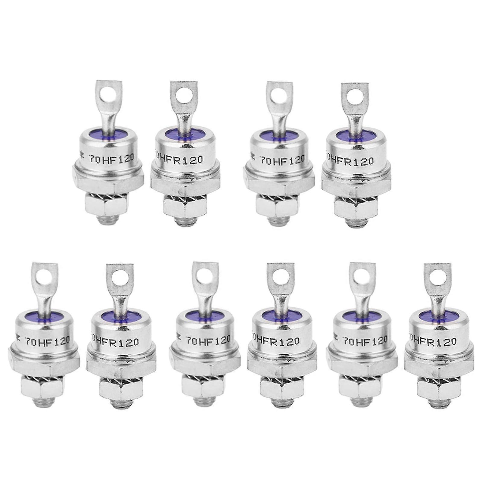 5 Pairs Spiral Rectifier Diodes Chassis Bolt Mounting Diodes For Charging Battery 70HFR120/70HF120