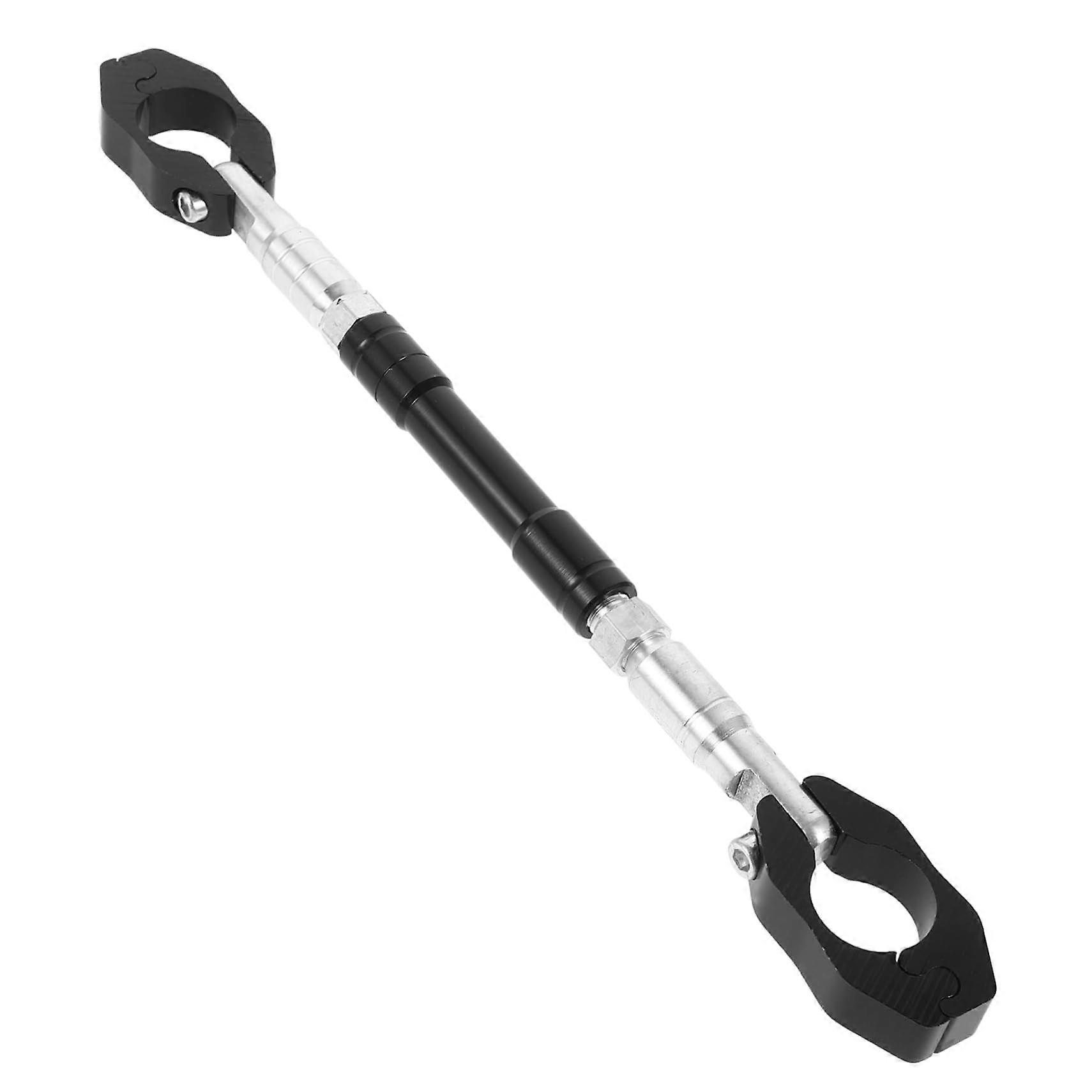 Motorcycle Handlebar Brace Bar Reinforcement Clamp Accessory Black 20x2.5x1cm