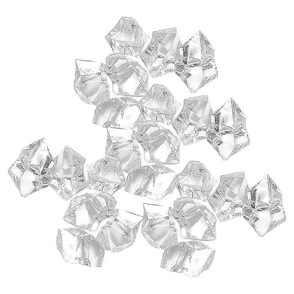 Set di decorazioni in pietra di cristallo artificiale trasparente per acquari, vasi di fiori e ornamenti di nozze