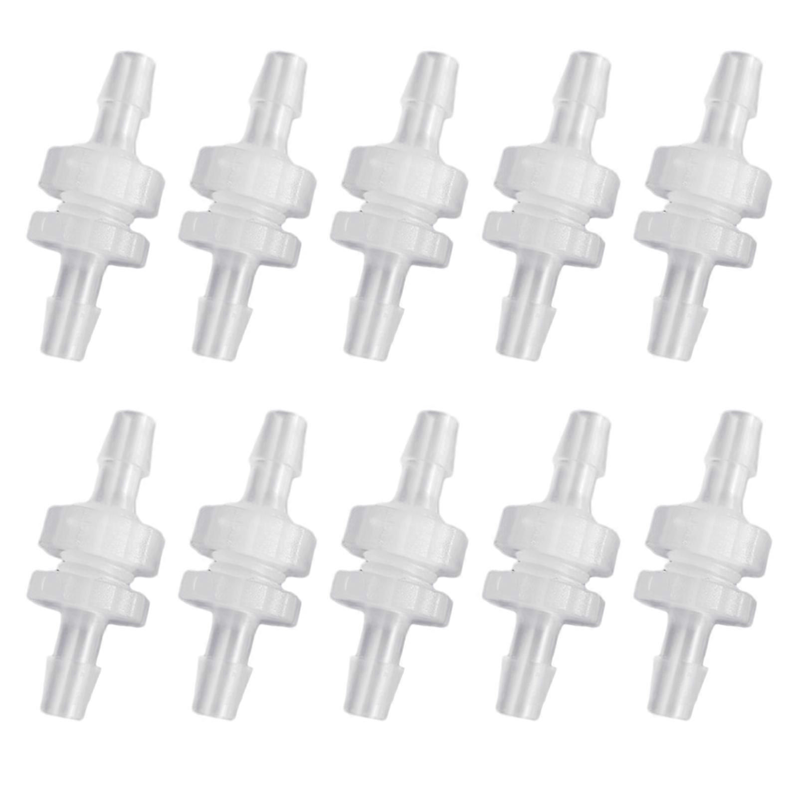 10 Sets of Threaded Barbed Bulkhead Connectors Durable Tube Connector Set Versatile & Durable Hose Barb Fittings Plastic 4.0mm