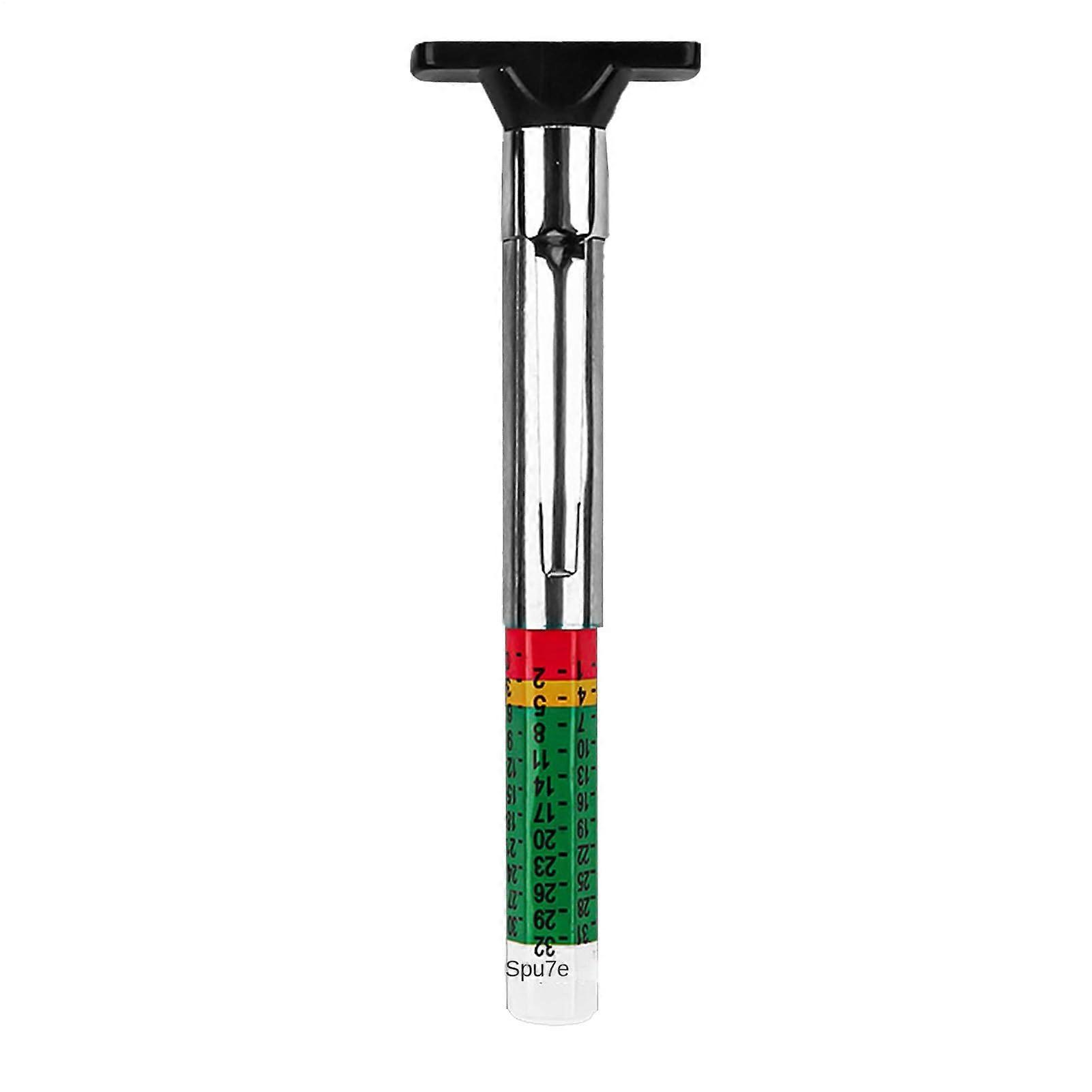 Tread Depth Gauge Compact Precision Tool for Beginners, Tire Tread Depth Meter, Metric Scale