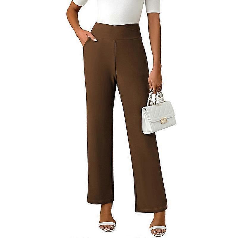Spring and Autumn Women's Pant Cross High Waist Casual Micro Stretch Micro Flared Trousers