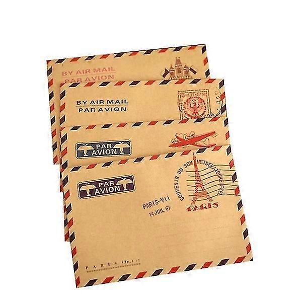 10pcs Retro Plain Paper Green Paper Reusable Brown Kraft Paper Envelopes Storage Envelopes