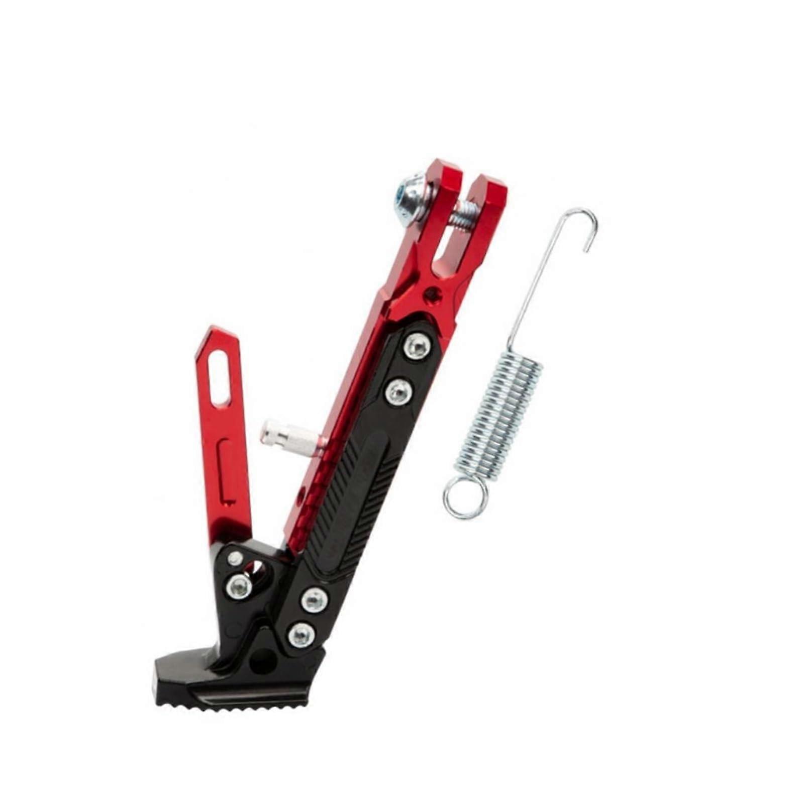 Parkplatz Halterung Fußstütze CNC Metall Verstellbarer Ständer für Roller und Motorrad Rot, Robust & Langlebig