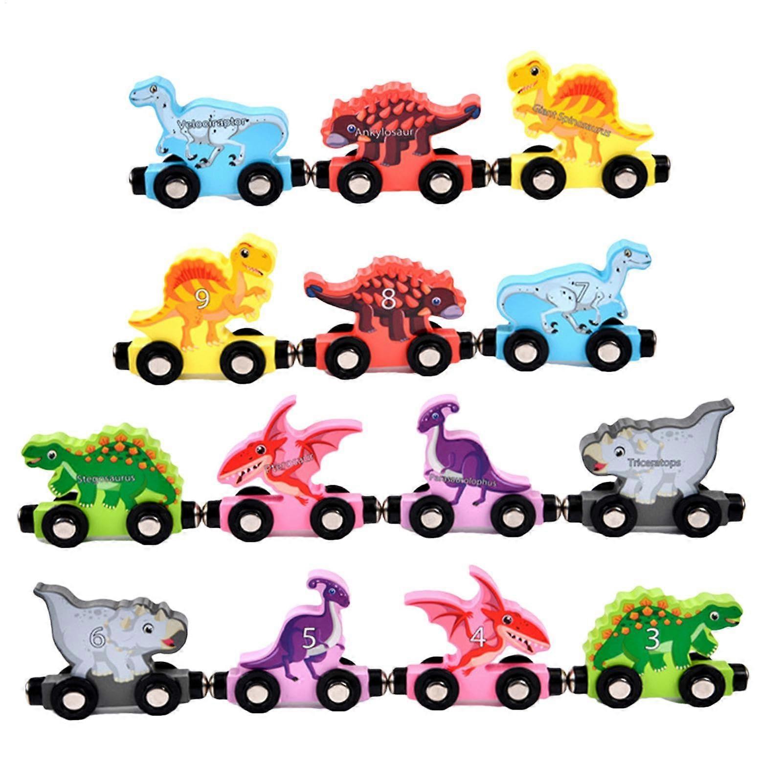Magnetic Dinosaur Train Set, Cartoon Dinosaur Train Set, Children's Learning Tools