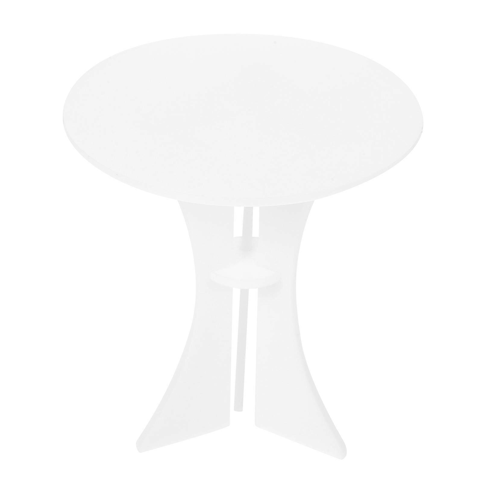 Small Round Table Model Doll House Accessories For Daily Life In Elegant And Modern Style 1Pack