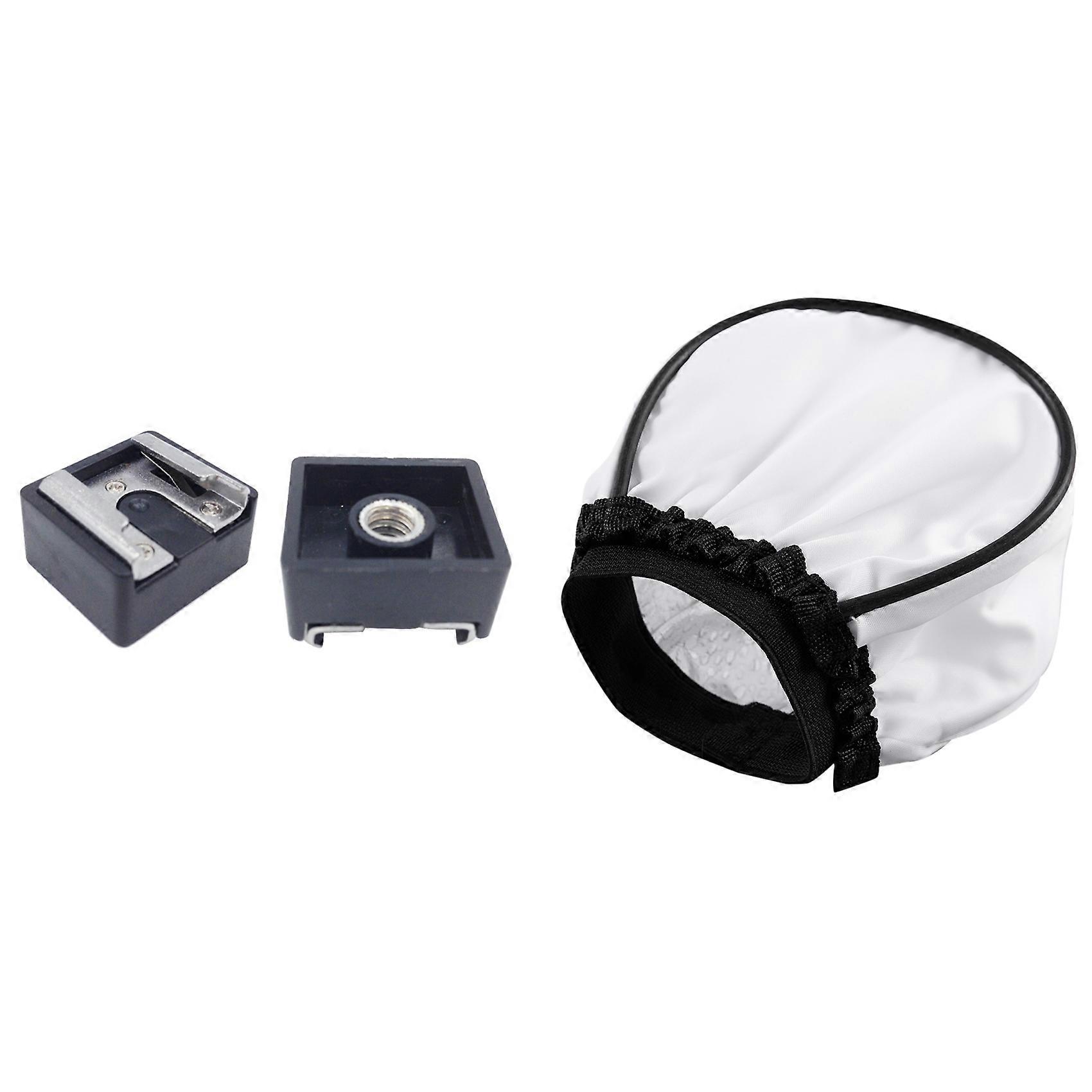 Softbox Diffuser Speedlight for Yn560 Ii III -565 -468 with 2Pcs Flash Hot Shoe Mount Adapter to 1/4