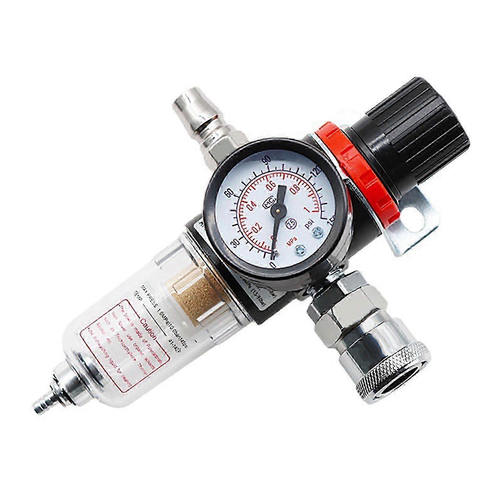 2025 1/4in ווסת מסנן לחץ אוויר דחוס מפריד שמן מים עם תושבת מד AFR2000