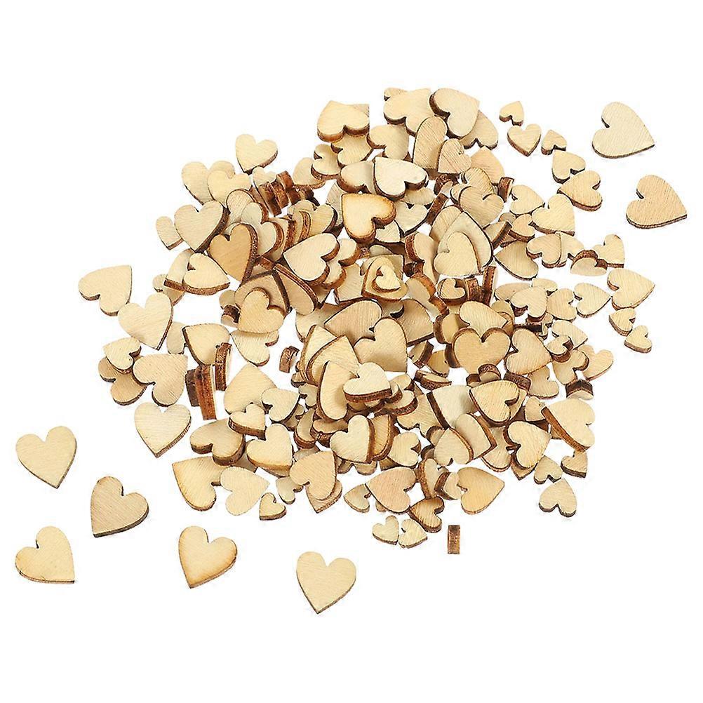 400Set Crafting Wooden Love Heart Cutouts For DIY Projects Perfect For Valentine's Day Home Decoration