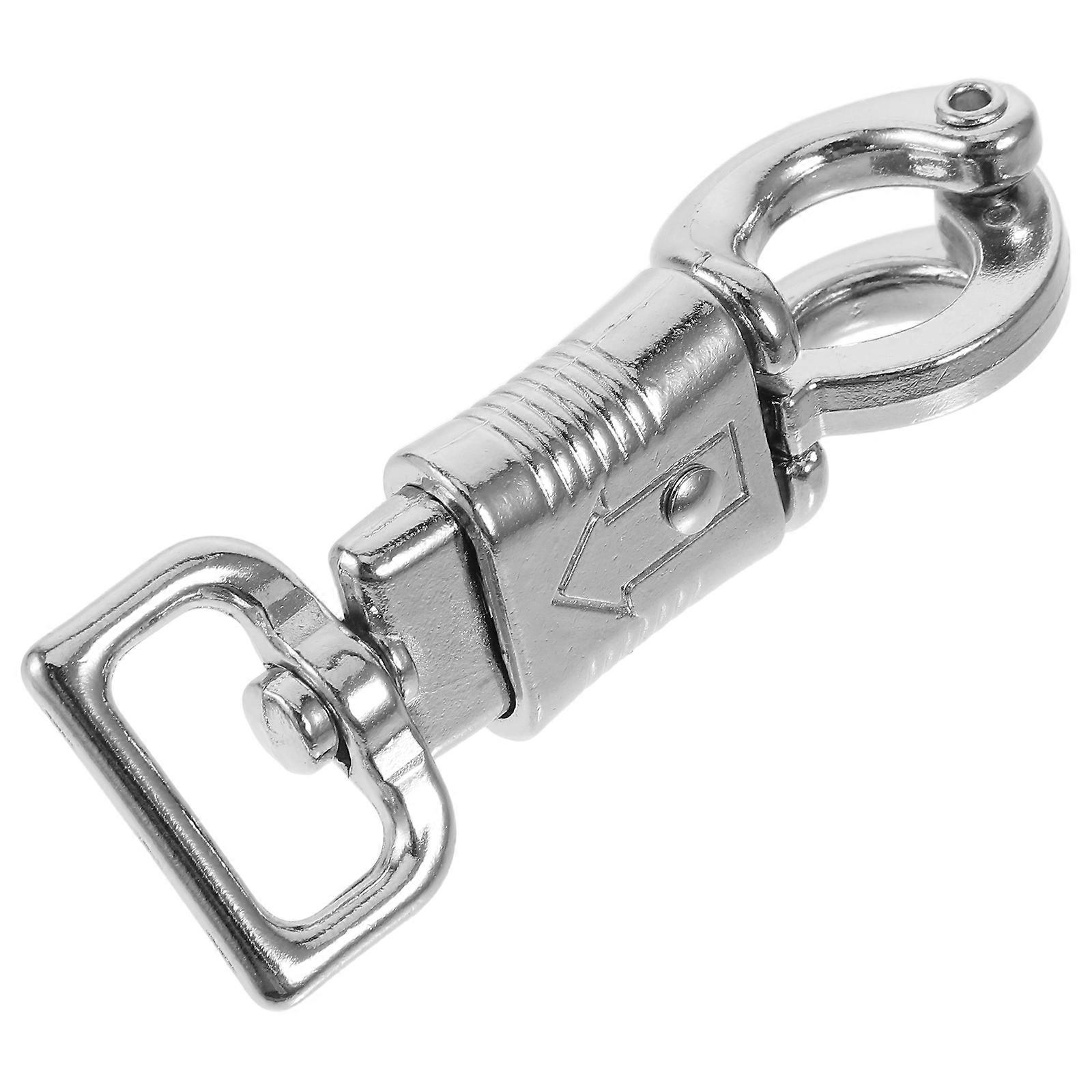Spring Loaded Quick Release Metal Snap Hook for Equestrian Harnesses, Swivel Rope Hook for Saddle and Outdoor Riding Gear