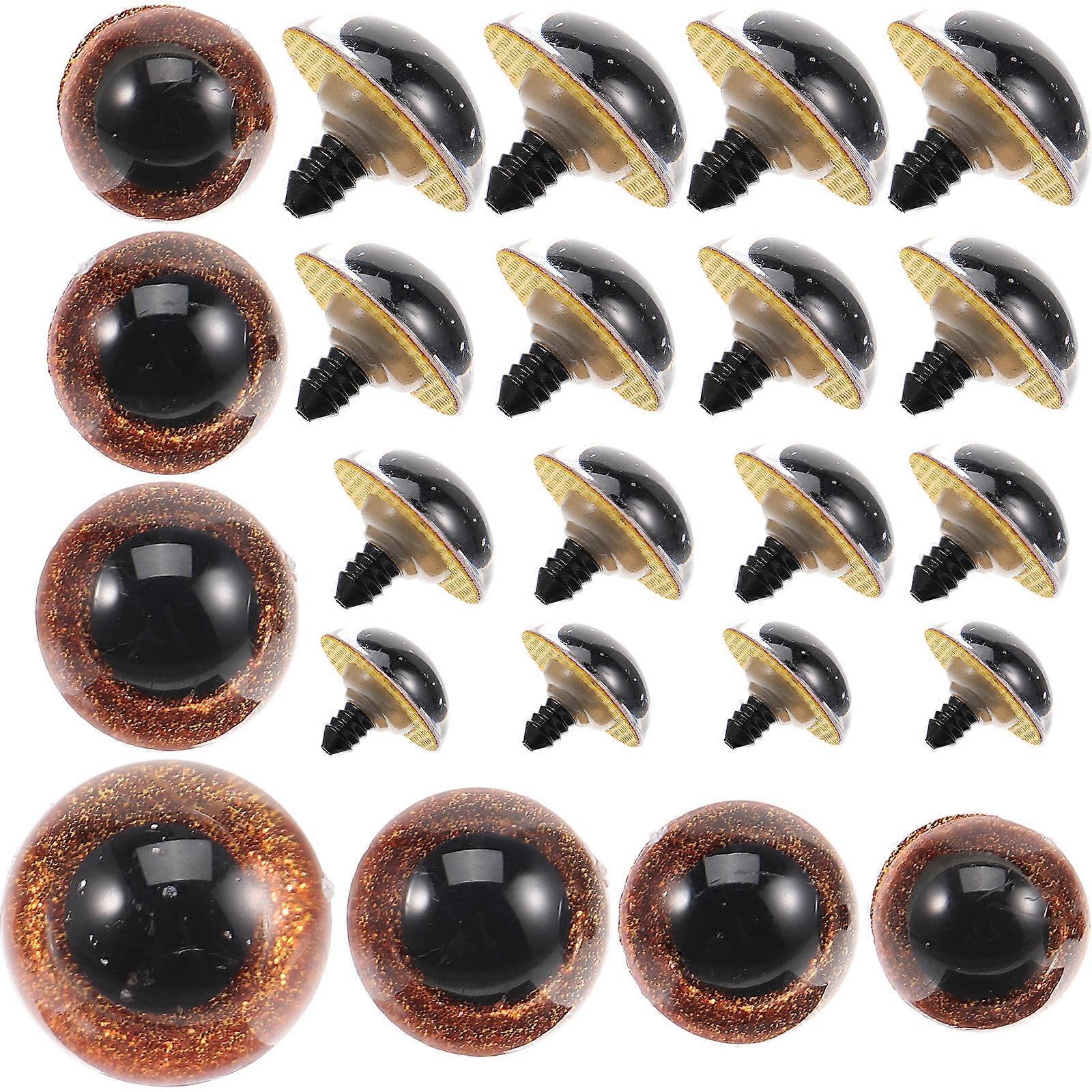 Artificial Decor Eyes 40Pcs Round Stuffed Animal Toy Eyes For DIY Lovers And Beginners Holiday Party Crafts