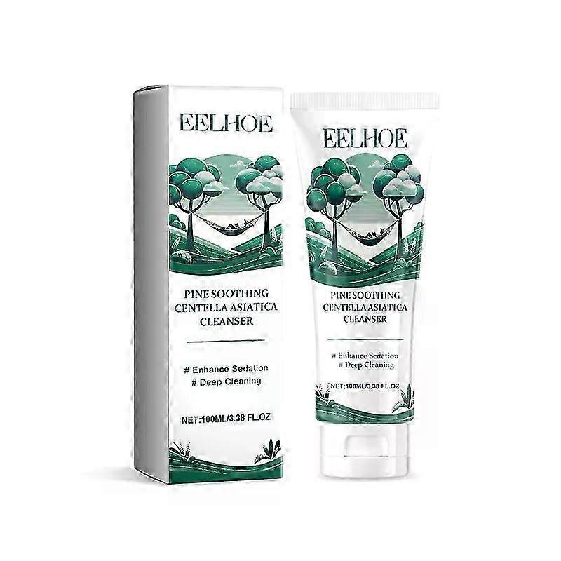منظف لطيف للوجه لتنظيف الوجه بمستخلصات الصنوبر وكينتيللا آسياتيكا ، جل غسول مضاد للبثور ، جل منظف للوجه ، جل منظف للوجه عميق