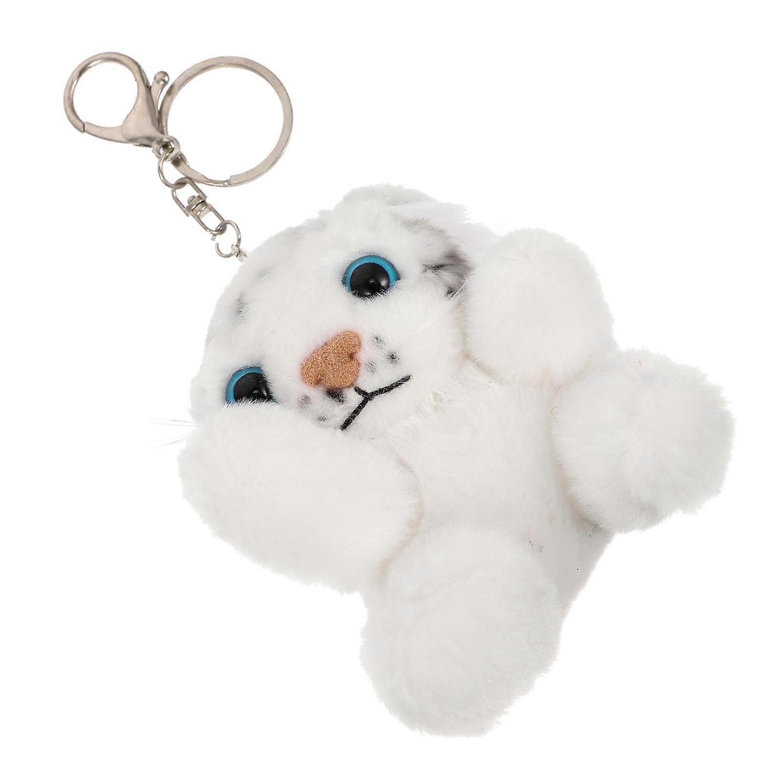 Plush Tiger Pendant Keychain, Compact Size, Enhances Bag Aesthetics