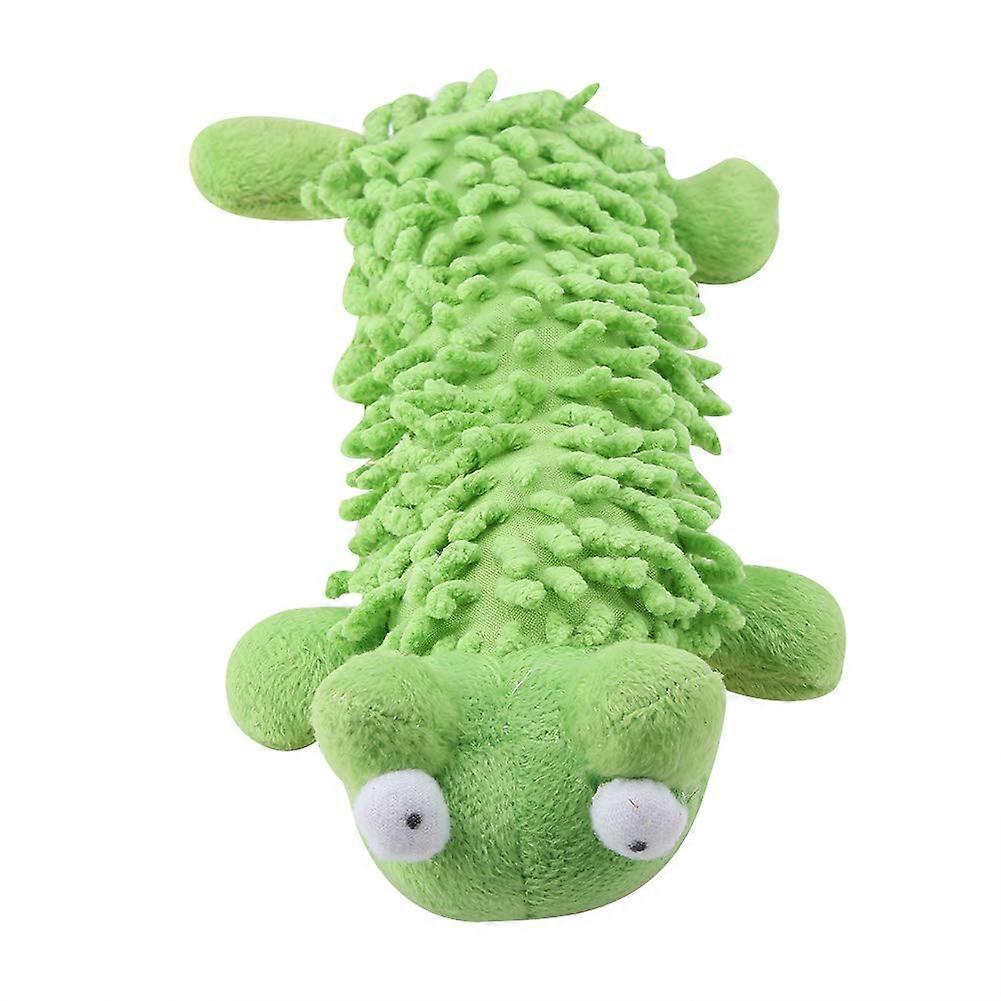 Plush Dog and Cat Toy for Training and Play - Soft Green Pet Safe Material, Fun Options for Dogs and Cats