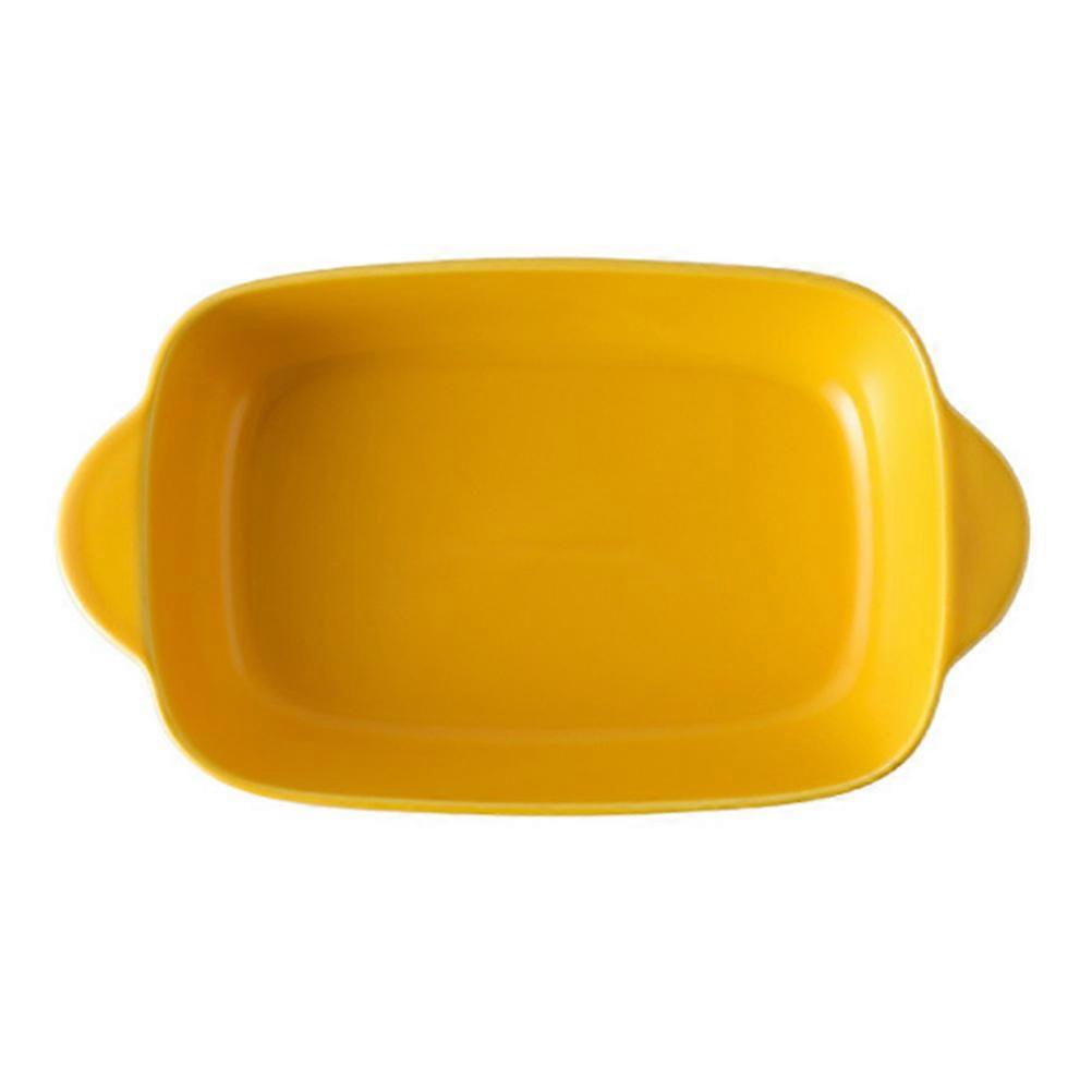 Ceramic Baking Utensil Food Bowl Kitchen Use Simple Design 23.5X13.5X4CM Thermal Conductivity 1Set