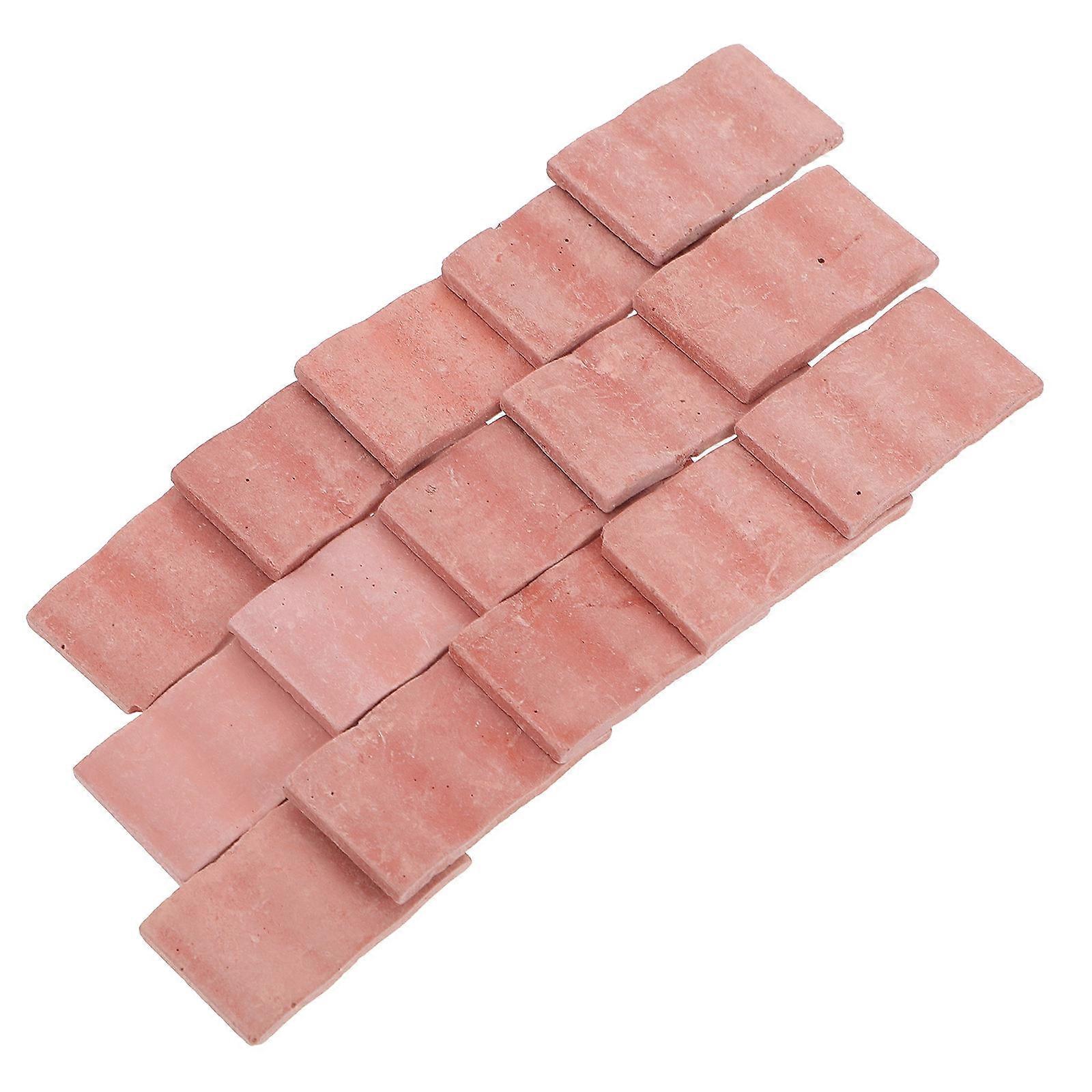 Mini Bricks Landscaping Accessories 50Pcs Brown Rectangular Architecture Display And DIY Projects