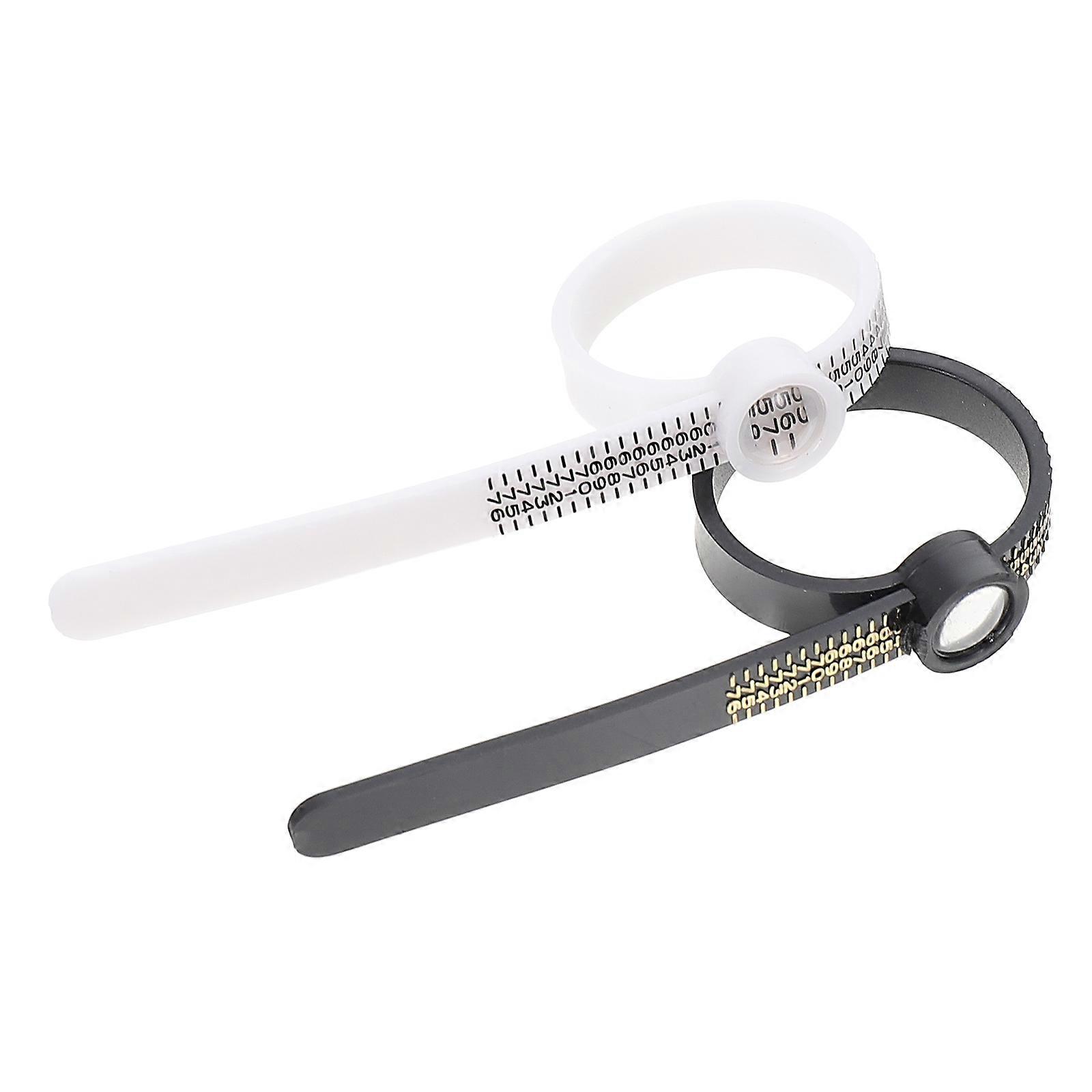 Ring Measurers Durable Plastic Design Suitable For Every Day Use A Must-Have Tool For Men And Women 2Pcs