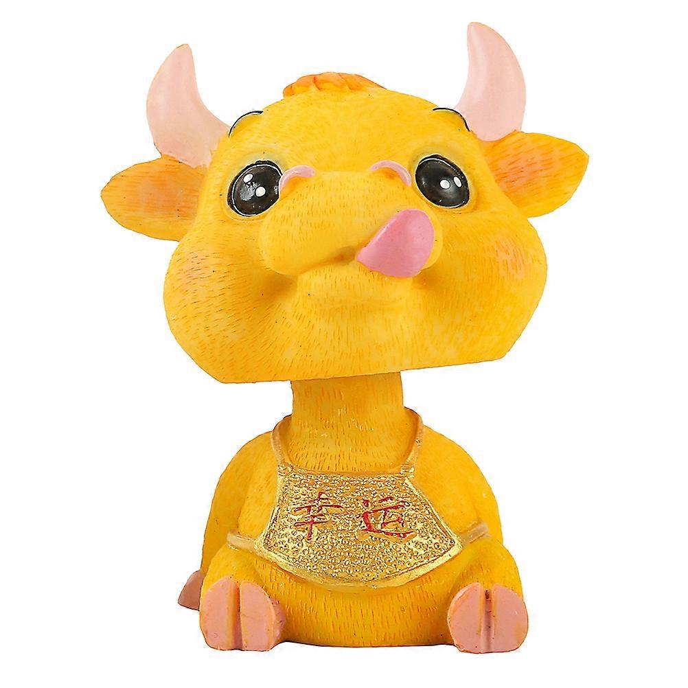 Car Interior Decoration Calf Figurine Random Style 1Pc Perfect For Car Dashboard And Home Spaces
