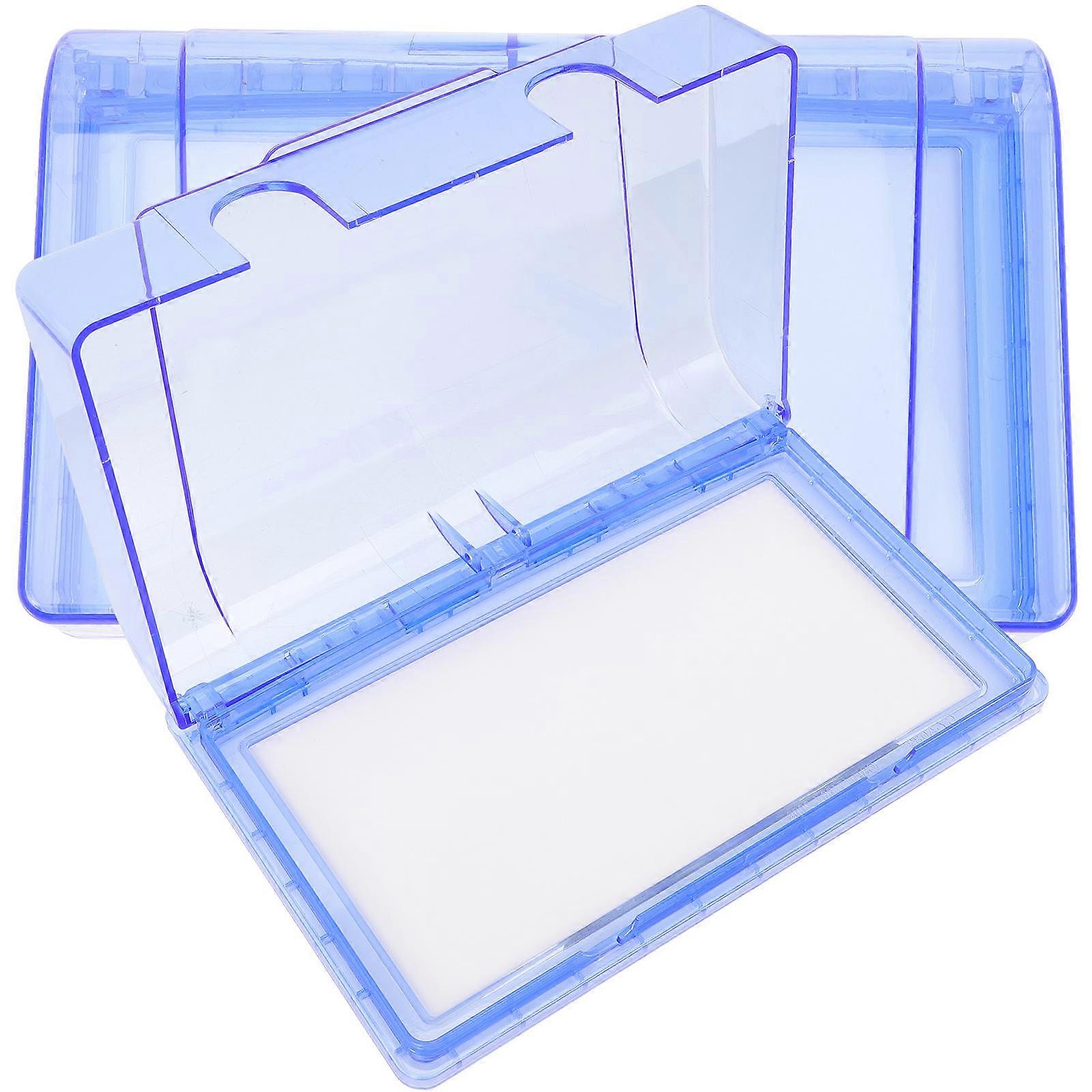 Bathroom Outlet Cover Wall Switch Protector in Sky-blue Plastic for Protection Use 2 Slots Socket