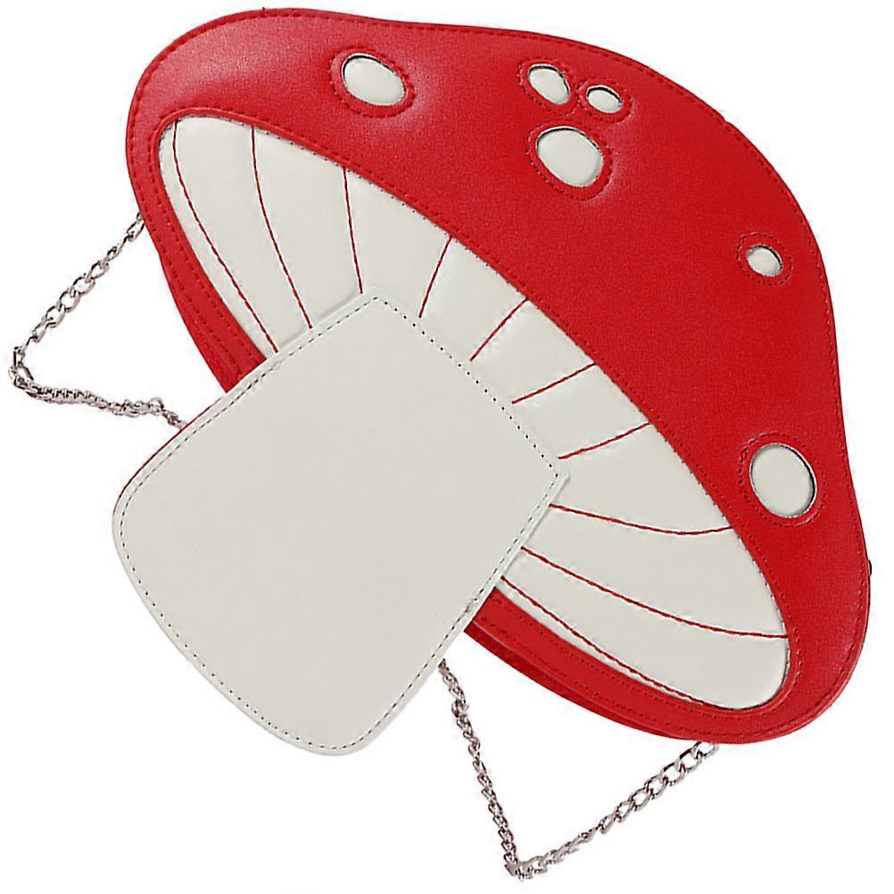 Novelty Bag Mushroom Shape Crossbody Bag For Leisure Daily Use 28X24X6.5CM PU Storage For Lipstick Mirror Sunglasses 1Pack