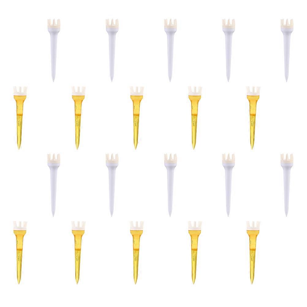 Durable Plastic Golfs Tees Golf Accessories Lightweight Practical Use 20Set