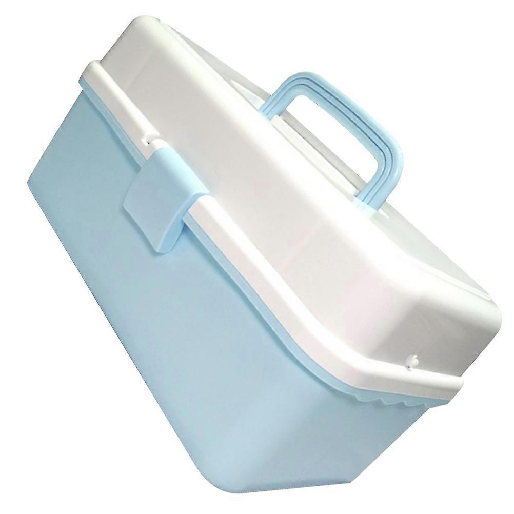 デスクオーガナイザー用描画ツール収納子供用おもちゃ収納ブルーハンドヘルド1セット