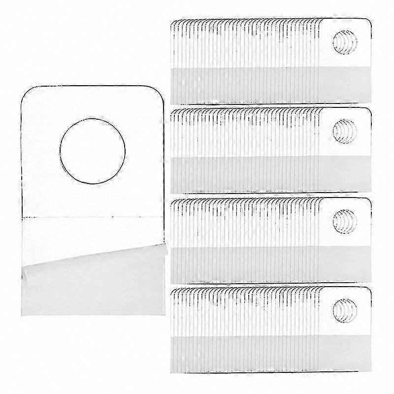 1000 Self-Adhesive Hanging Tabs, 1x1.5 Inch Round Hole Hooks for Retail Displays