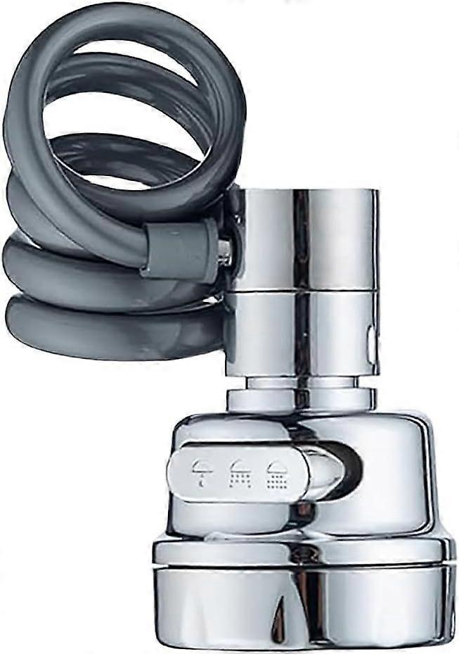 Faucet Extender for Bathroom Kitchen Sink with Stretchable Hose, Faucet Sprayer Attachment Extension, Anti-Splash Tap Water Saving Bathtub Sprayer Hea