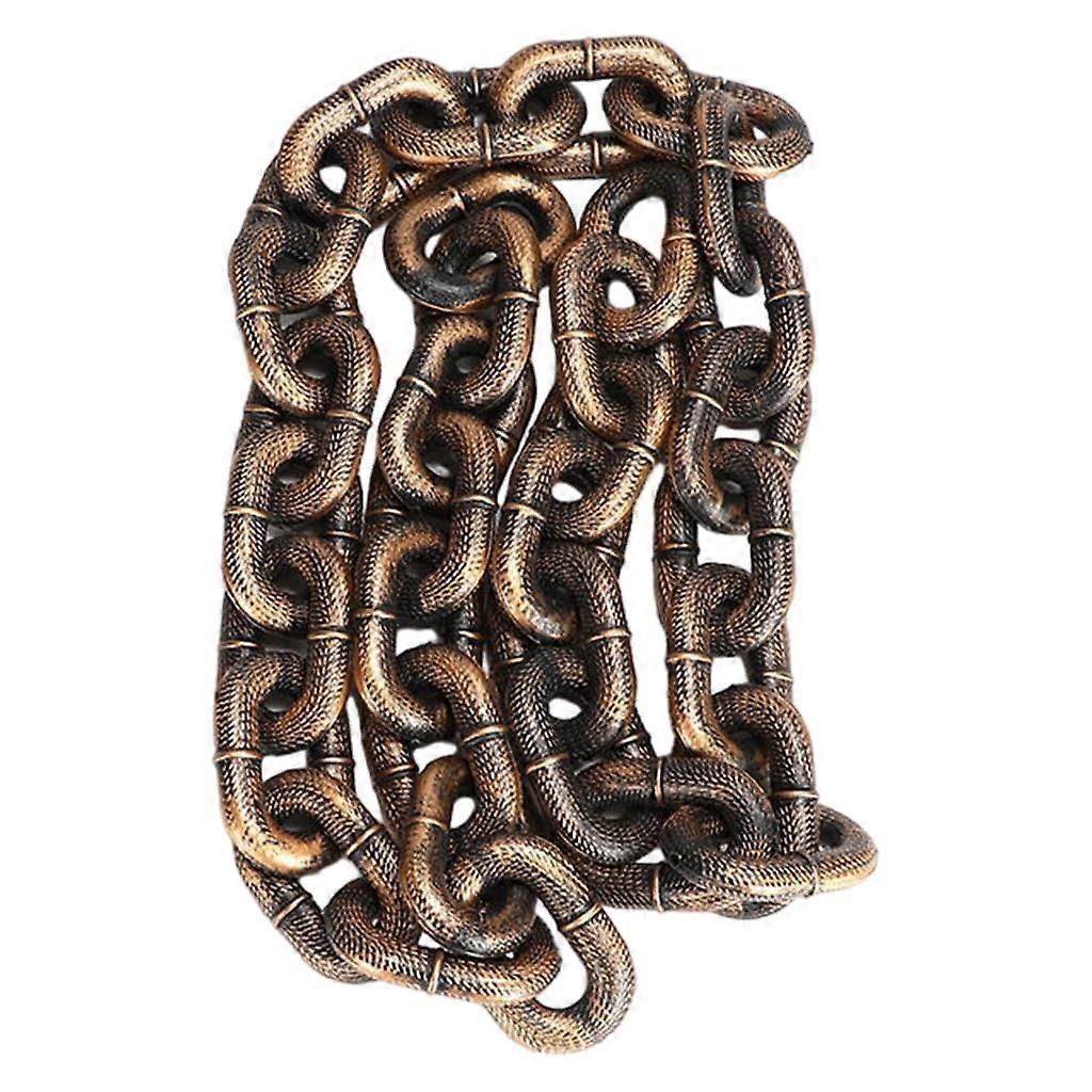 Adjustable Dog Leash Lightweight Iron Chain Bronze Color Heavy Duty Photo Props