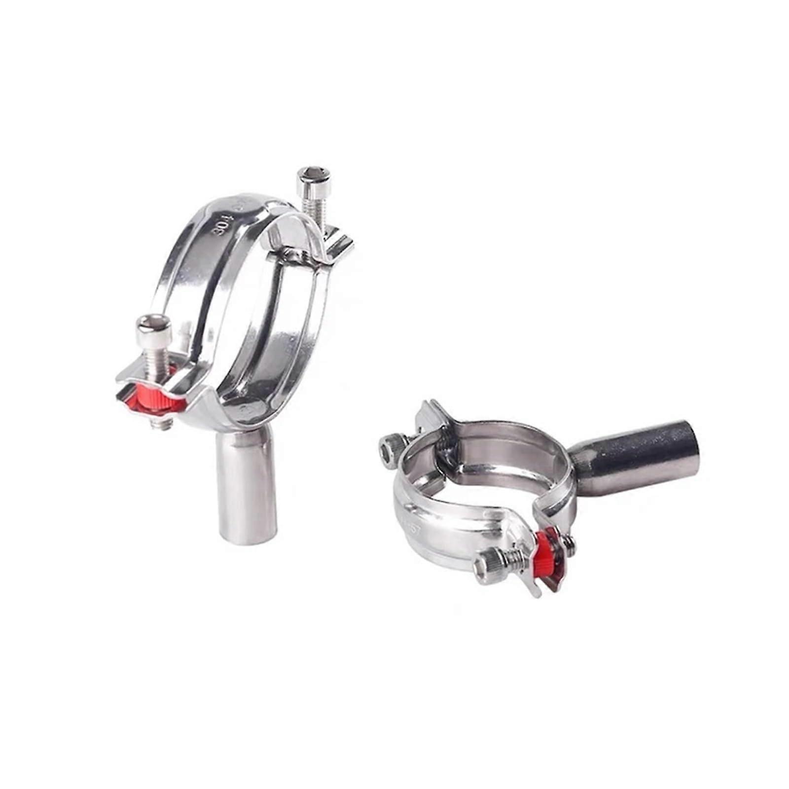 Stainless Steel Pipe Clamp Clip 19-108mm Range, Without Base Plate, Pole Length 45mm, 1pc