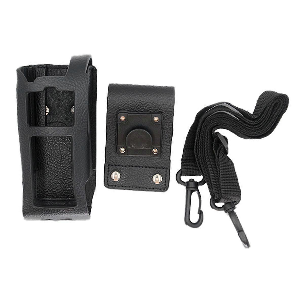 Walkie Talkie Leather Case Protective Sleeve Shoulder Bag for MTP3150 MTP3200 MTP3250 MTP3550 Radio