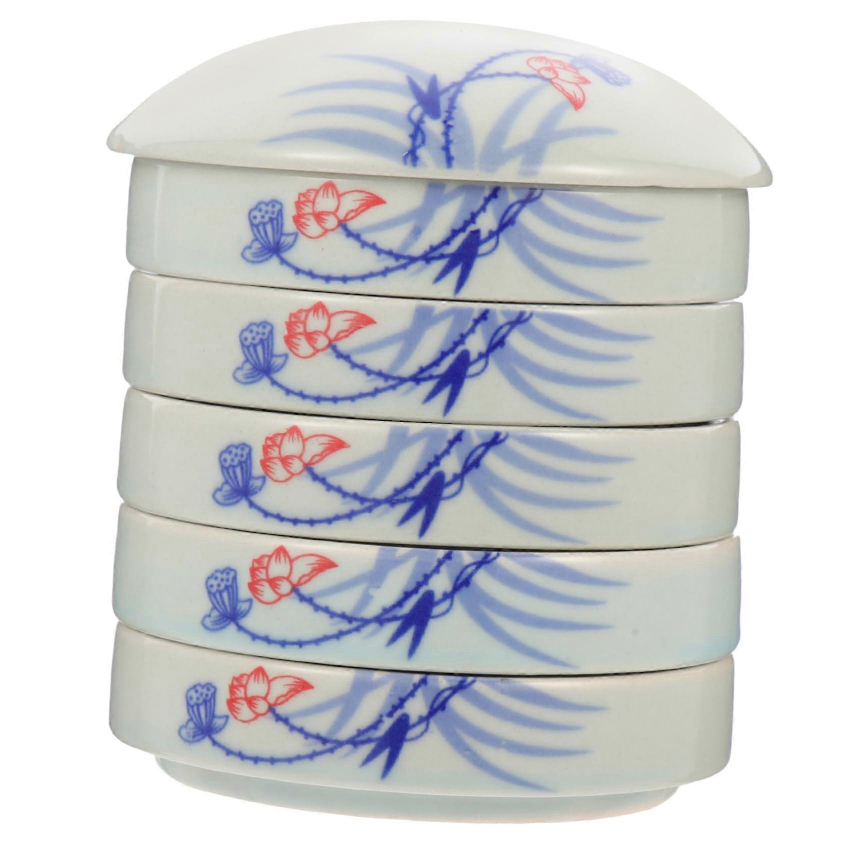 1 Set Ceramic Layers Practical Stackable Mixing Bowl for Watercolor Paints Easy to Clean Suitable for Artists and Hobbyists Ideal for Painting