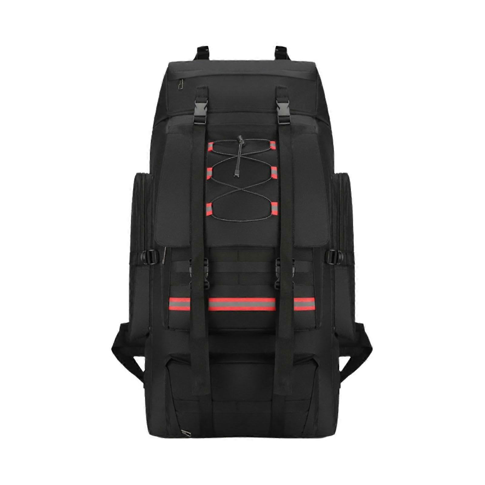 Hiking Backpack Waterproof Lightweight Adjustable Breathable Strap Extra Large Schwarz For Cycling Mountain Climbing